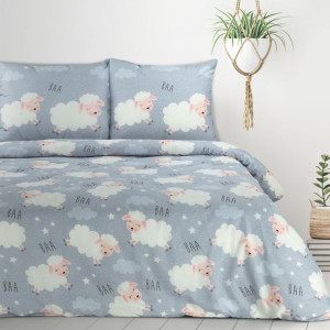 Pościel Bawełniana D91 Kid 09 160x200 Cm, 2 Szt. 70x80 Cm Wielokolorowy