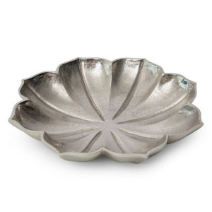 Patera Dekoracyjna Sara (01) 33x33x6 Cm Srebrny