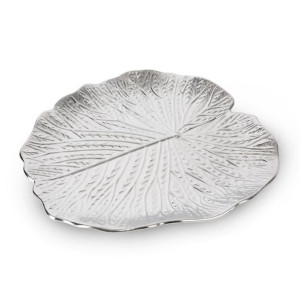 Patera Dekoracyjna Kalina (01) 33x33x2 Cm Srebrny