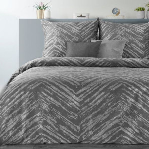Komplet Pościeli W Pudełku Metalic9 160x200 Cm, 2 Szt. 70x80 Cm Stalowy