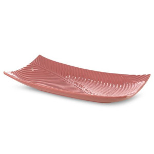 Patera Dekoracyjna Sena 45x25x8 Cm Różowy