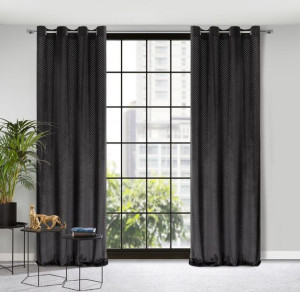 Zasłona Gotowa Lussi 140x250 Cm Czarny