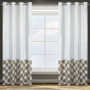 Zasłona Gotowa D91 Gina 140x250 Cm Srebrny