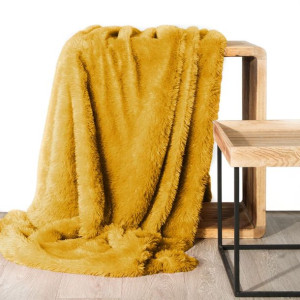 Koc D91 Tiffany 170 X 210 Cm Musztardowy