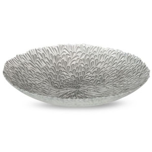 Szklana Misa Dekoracyjna Aida (02) (fi) 40x8 Cm Czarny