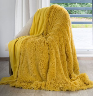 Narzuta Lettie 200x220 Cm Musztardowy