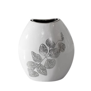 Wazon Dekoracyjny Erika2 (04) 22x12x25 Cm Biały