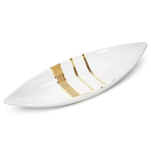Patera Dekoracyjna Dora (01) 40x14x7 Cm Biały