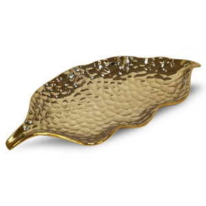 Patera Dekoracyjna Leni (01) 40x19x4 Cm Złoty