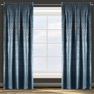 Zasłona Gotowa D91 Cypr Na Taśmie 140x270 Cm Granatowy