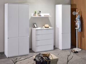 Elegancka Meblościanka Do Salonu Libor 4 Biała