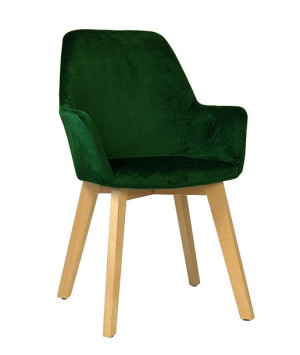 Krzesło tapicerowane Stone velvet zielony