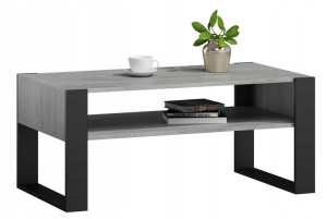 Ława stolik kawowy KAJA beton-czarny loft retro
