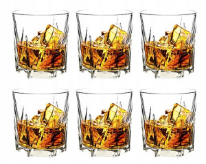 Szklanki Do Drinków Whisky Napojów 330 Ml 6 Szt
