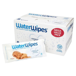 WaterWipes Chusteczki nasączane czystą wodą 12 x 60 sztuk
