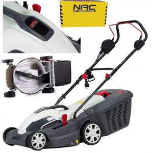Kosiarka Elektryczna Nac 1400w Kosz 35l Nóż Szerokość 34 Cm