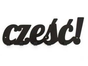 Wieszak do przedpokoju "Cześć"