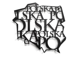 Konturowa mapa POLSKI 3D