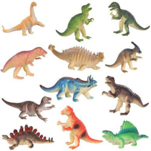 Zestaw figurek dinozaurów 12 szt dinozaury firurki