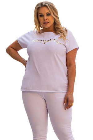 Bluzka NUNA t-shirt simplify biała 44
