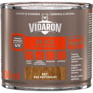 VIDARON Bejca do Drewna 0,2L DĄB RUSTYKALNY B07