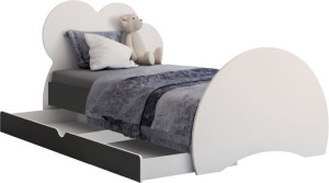 Łóżko Cloud 190/90 Z Szufladą Grafit + Materac Gratis