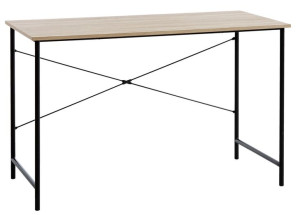Biurko dąb/czarny S60 x D120 x W75 cm