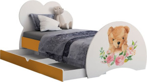 Łóżko Cloud 160/80 Z Szufladą Pomarańczowy + Materac Gratis
