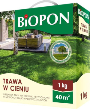 TRAWA W CIENIU 1kg nasiona biopon