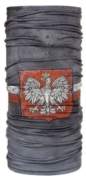 Komin, chusta typu buff, bandana i maseczka ze wzorem patriotycznym — Rovic
