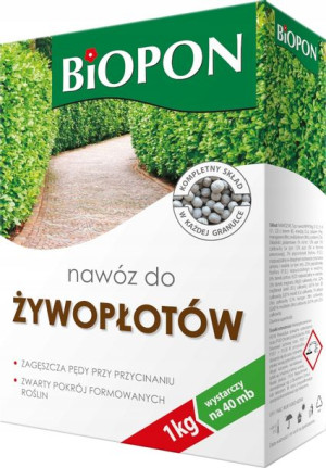 Nawóz do żywopłotów 1kg Biopon