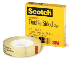 Taśma klejąca samoprzylepna 3M Scotch 665 Dwustronna do papieru 12mm x 22,8