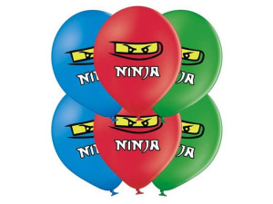Balony Lateksowe Ninja Ninjago Mix 50 Szt 30 Cm