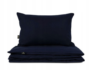 POŚCIEL BAWEŁNIANA 180x200 + 70x80 Premium Granat