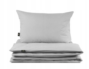 POŚCIEL BAWEŁNIANA 200x200 + 2x50x60 Premium Szara