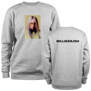 Bluza BILLIE EILISH Blosh dziecięca szara 140