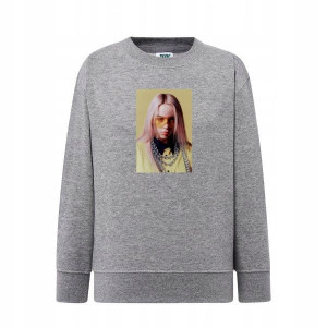 Bluza BILLIE EILISH Blosh dziecięca szara 140