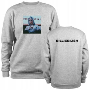 Bluza BILLIE EILISH Blosh dziecięca szara 152