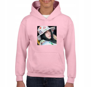 Bluza BILLIE EILISH dziecięca pudrowy róż 128