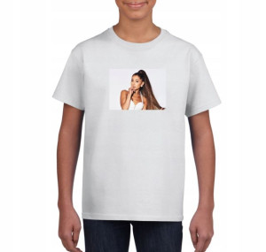 Koszulka Ariana Grande dziecięca biała 128