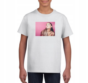 Koszulka Ariana Grande dziecięca biała 128