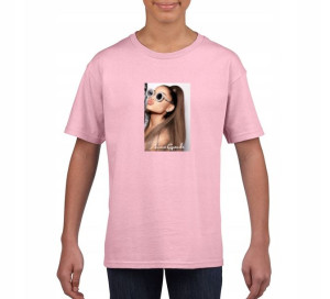 Koszulka Ariana Grande dziecięca różowa 152