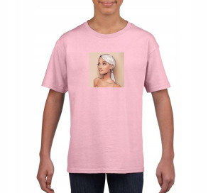 Koszulka Ariana Grande dziecięca różowa 152