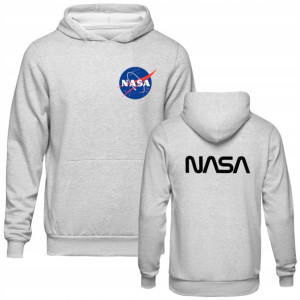 Bluza nasa NASA dziecięca 2 nadruki SZARA 152