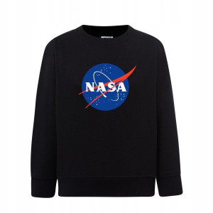 Bluza nasa NASA dziecięca czarna 128