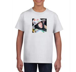 Koszulka Billie Eilish dziecięca biała 152