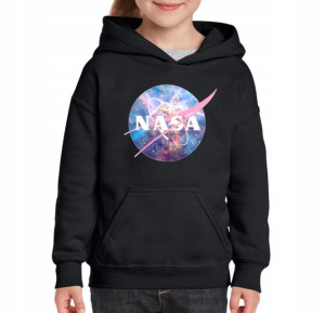 Bluza nasa NASA dziecięca czarna 128