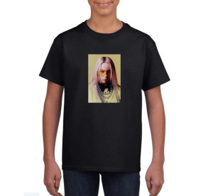 Koszulka Billie Eilish dziecięca czarna 128