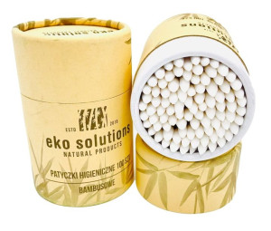 Zestaw: 2x Patyczki do uszu Eko solutions białe po 100szt