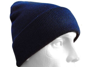 CZAPKA DOKERKA  MFH WEŁNIANA Dark Navy Blue
